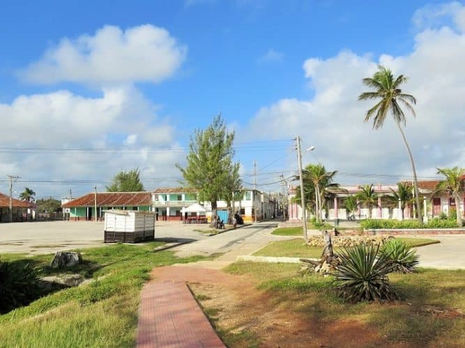 The somewhat deserted streets of Gibara, Cuba.