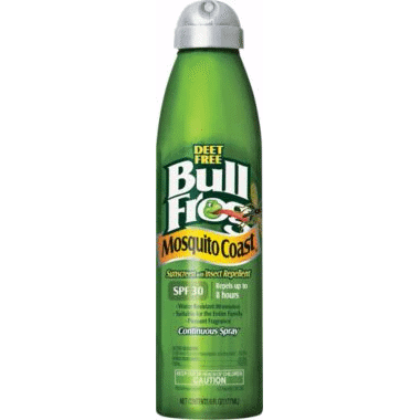Bullfrog Mosquito Coast sunscreen and insect repellent, DEET free.