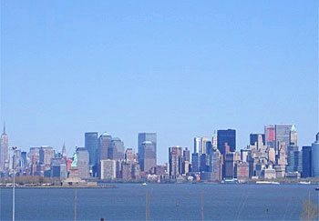 NY skyline from the Explorer of the Seas