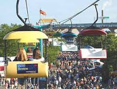 Gondolas in the park in Milwaukee