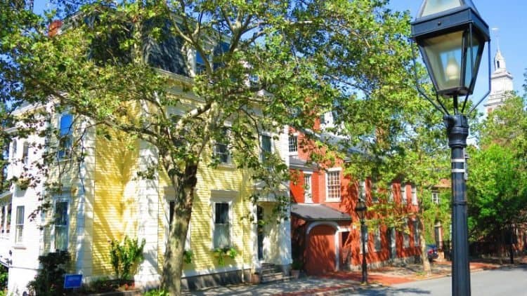 Benefit Street, Providence, Rhode Island.