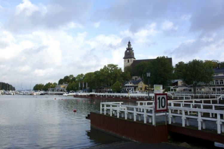 Naantali harbor is a gathering place for the town's 15,000 residents.
