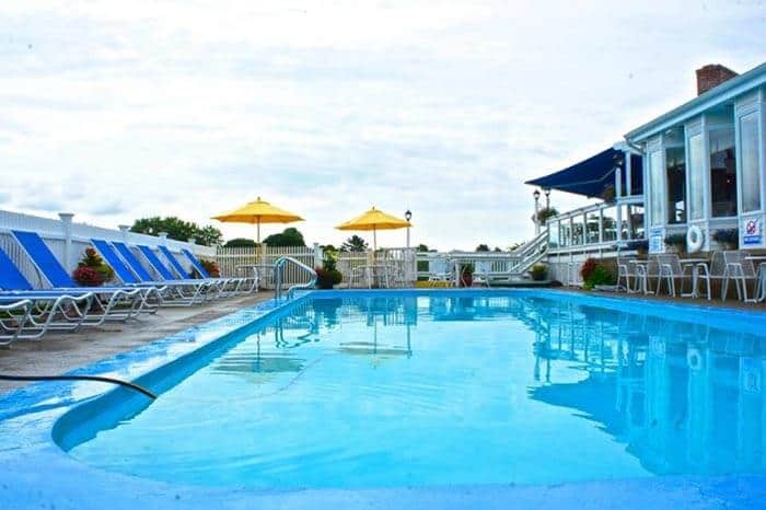 The pool at the Inn at Mystic.