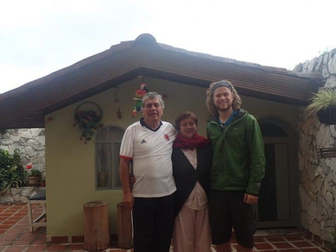 This friendly couple let the author sleep in their home during his bike adventure across Colombia.