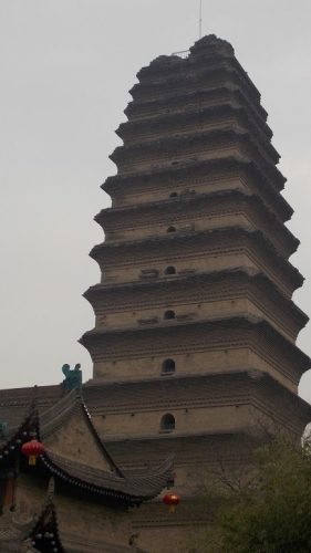 The Small Wild Goose Pagoda in Xi'an.