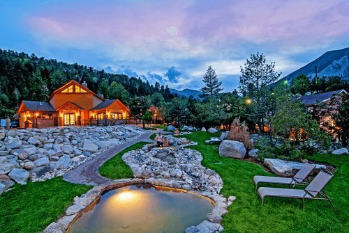 A resort in Chaffee County that offers hot spring pools and other amenities. Photo Credit Colorado.com