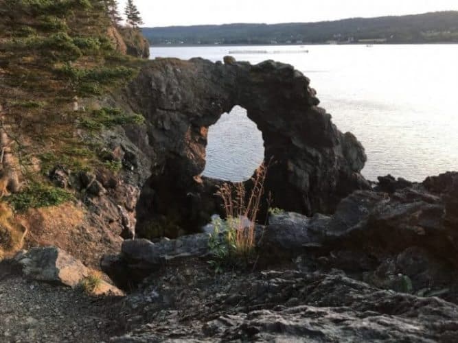 The Hole in the Wall near Whale Cove, Grand Manan Island New Brunswick. Mary Gilman photos.