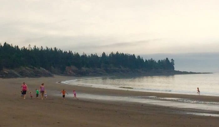 The beach at Seal Cove, Grand Manan island, New Brunswick. 