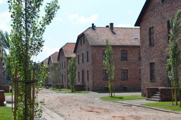 Auschwitz was once a Polish Army barracks, converted into a death camp by the occupying Nazis.
