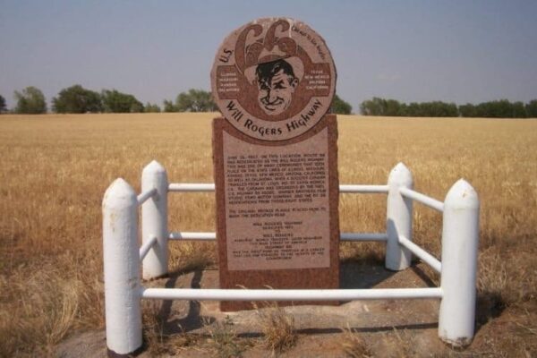 Will Rogers Memorial along Route 66.