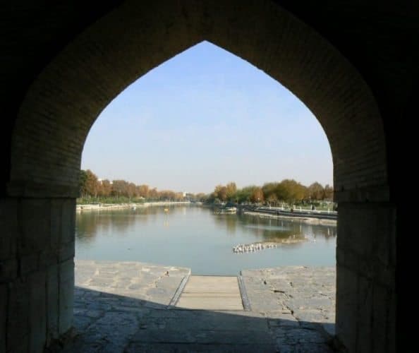 One of the most beautiful cities in Iran, Isfahan, is famous for its lovely bridges.