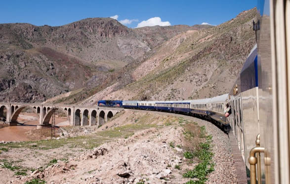 The Golden Eagle, a train in Iran. Image from MIR Corporation.