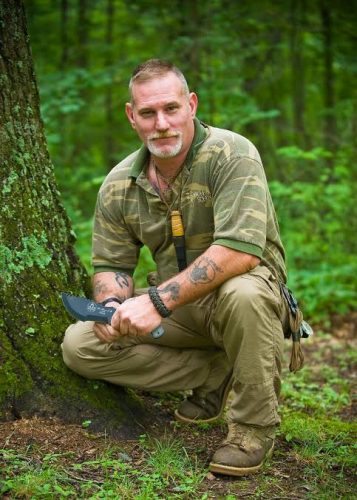 An army veteran, Canterbury has become a master hunting and Bushcraft survival instructor. 