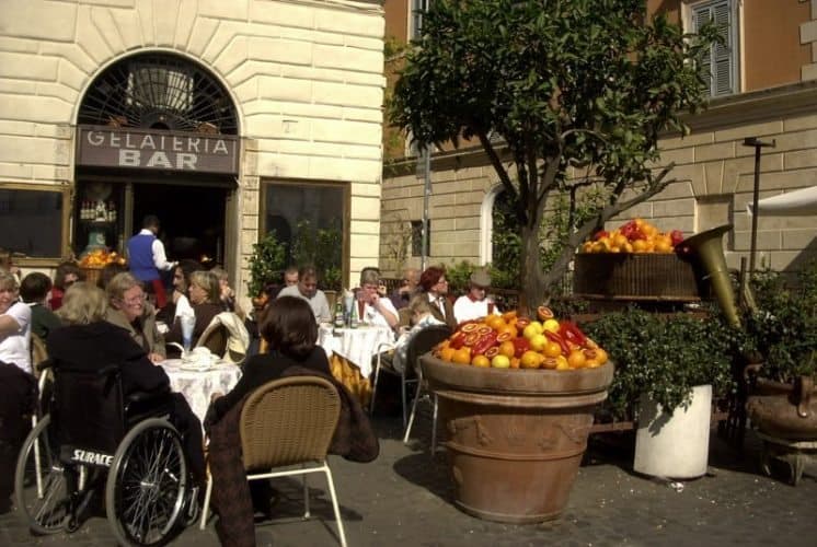 Cafe life in Roma. Martha Miller photo