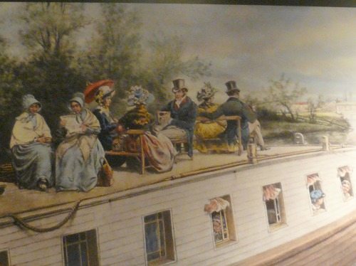 Boating on the Erie Canal, back in the day.