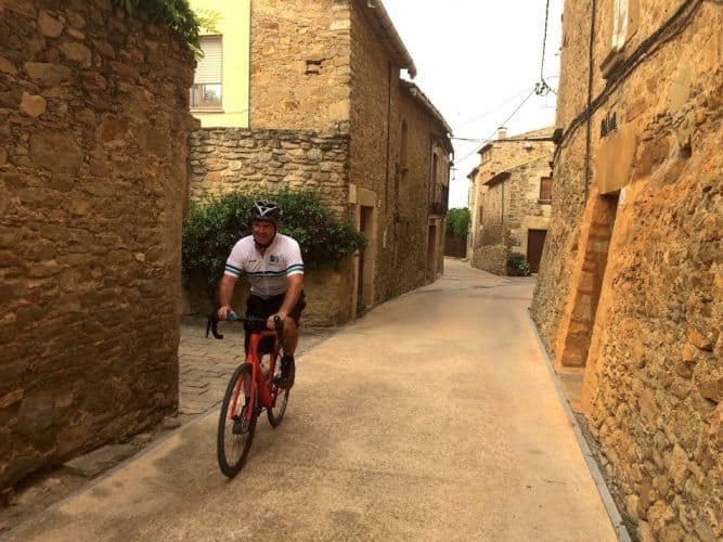 The Girona province is favored by international bicyclists, including Doug Schnitzspahn