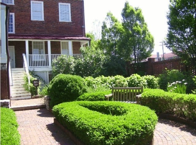 Mary Todd Lincoln's garden at her family home in Lexington, Kentucky.