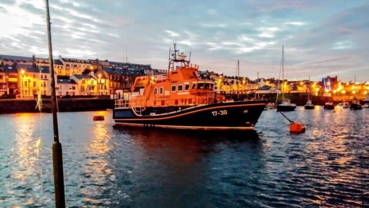 Portrush at twilight as we sneak out for a sunrise boat excursion.