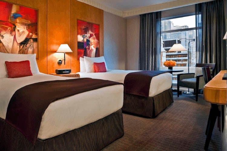 A luxurious room at the Sofitel New York. NYC hotels