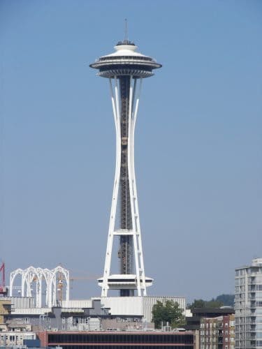 Seattle's famous Space Needle, the mark of the city.