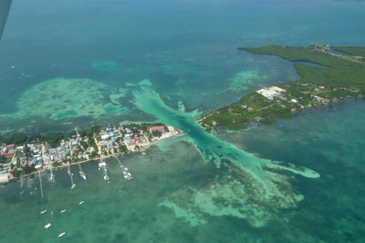 The Split in Caye Caulker, Belize, a popular tourist attraction. San Pedro Scoop photo.
