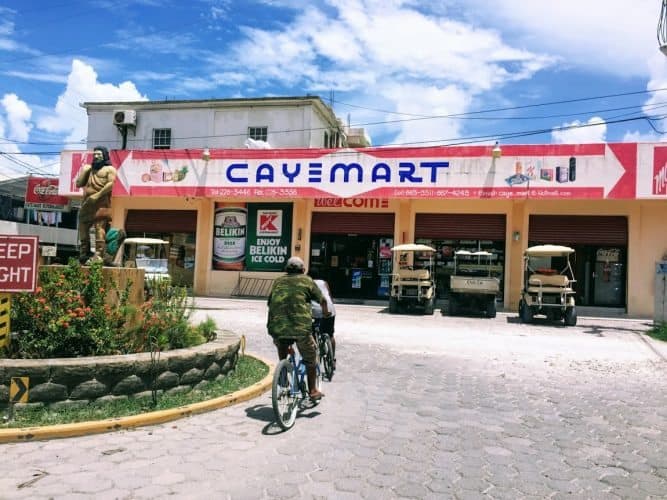 You won't see many if any familiar chains in San Pedro - Caye Mart