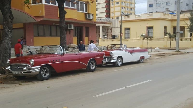 The classic cars that are such a symbol of Cuba are mostly used for taxis for tourists. 