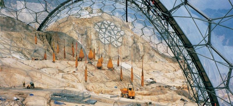 Construction on the Eden Project