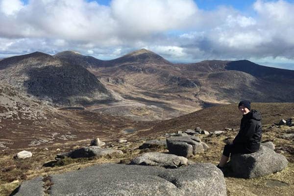 View from the route up to the summit of Slieve Binnian, County Down, Northern Ireland. Kate Skingley photos.