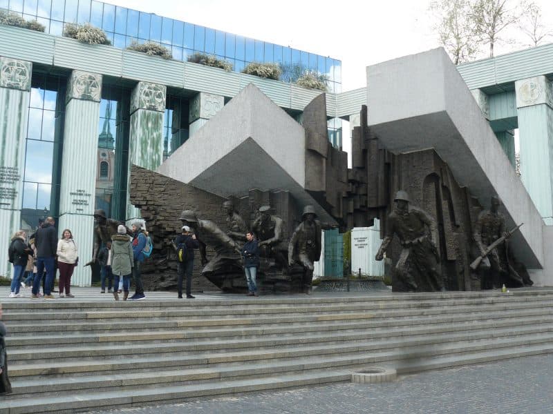 The monument to the fighters of the Warsaw Uprising