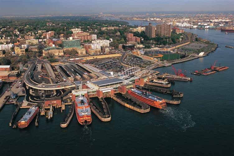 Waterfront view of Staten Island. Photo by NYC.gov