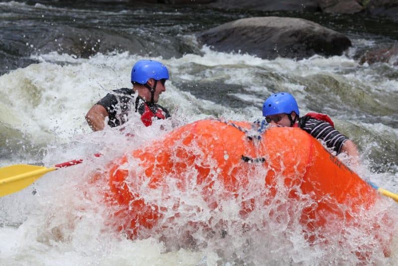 Rafting in the Hudson River in New York State's Adirondack Park.