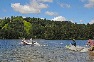 Give water skiing a try at Purity Spring Resort! Photo courtesy of Purity Spring Resort