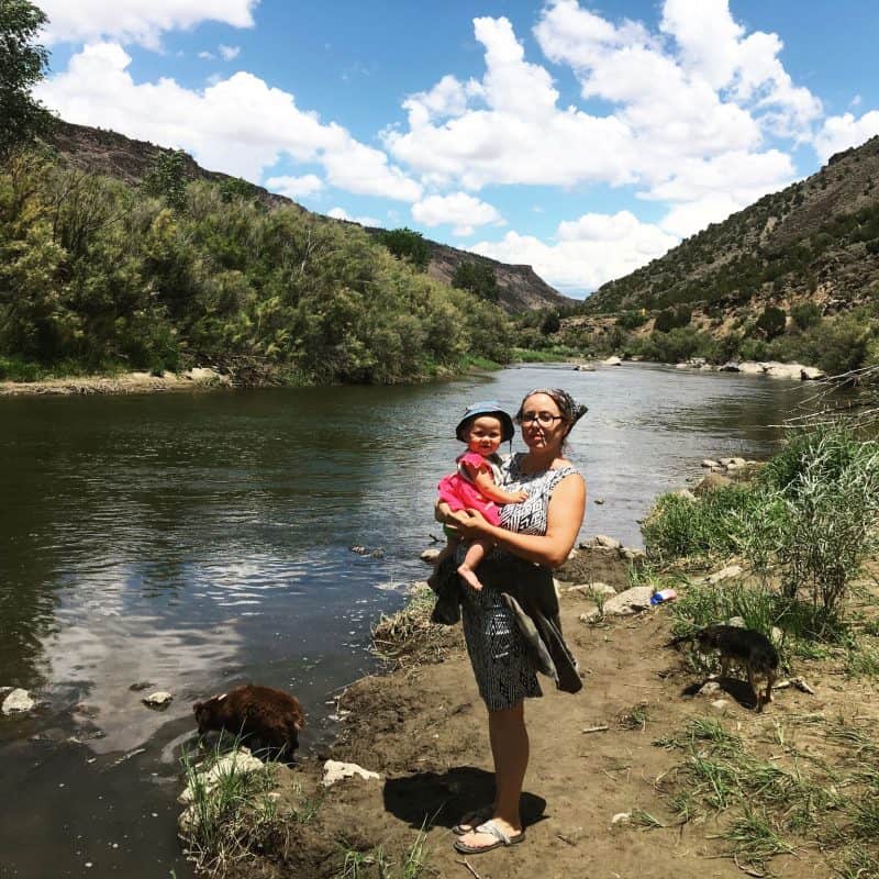 Claudia and daughter Dakota at Rio Grande