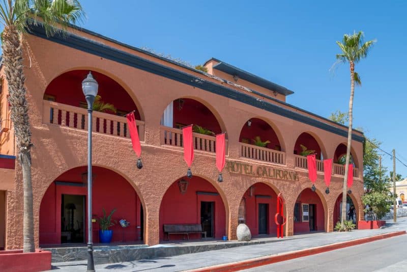 Hotel California is located in Todos Santos, Mexico an easy drive north of Cabo San Lucas.