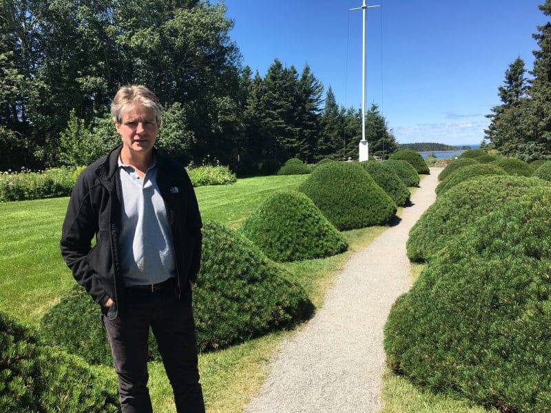 Alexander Reford, the great-grandson of Elsie Reford, who created Reford Gardens in Rimouski, near Gaspesie.