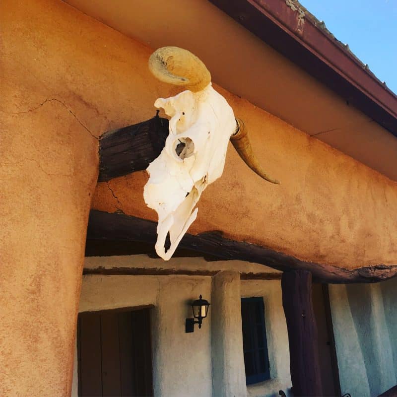 Georgia O'Keeffe's Ghost House at Ghost Ranch in Taos.