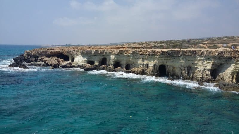 Striking cliffs along the coast of the Greek side of Cyprus in the Mediterranean sea. Abel Bordonado photos.