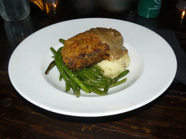 Fried meatloaf at the Mystic Grill in Covington