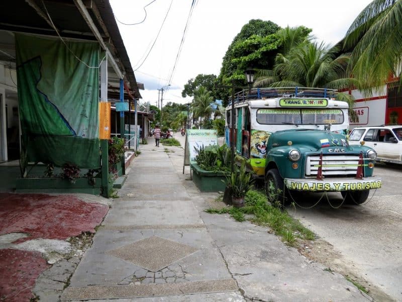A street scene in Leticia during siesta. It's located at the furthest southern tip of Colombia in Amazonas state.