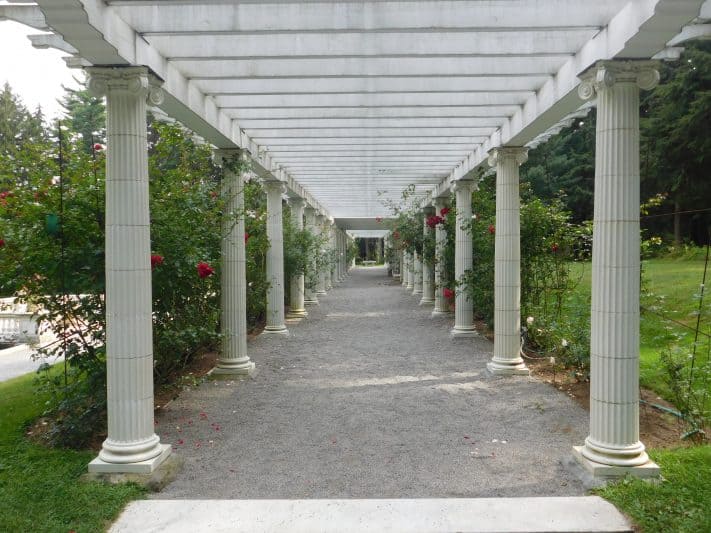 The Yaddo Garden is located in Saratoga Springs and serves as a sanctuary for many artists.