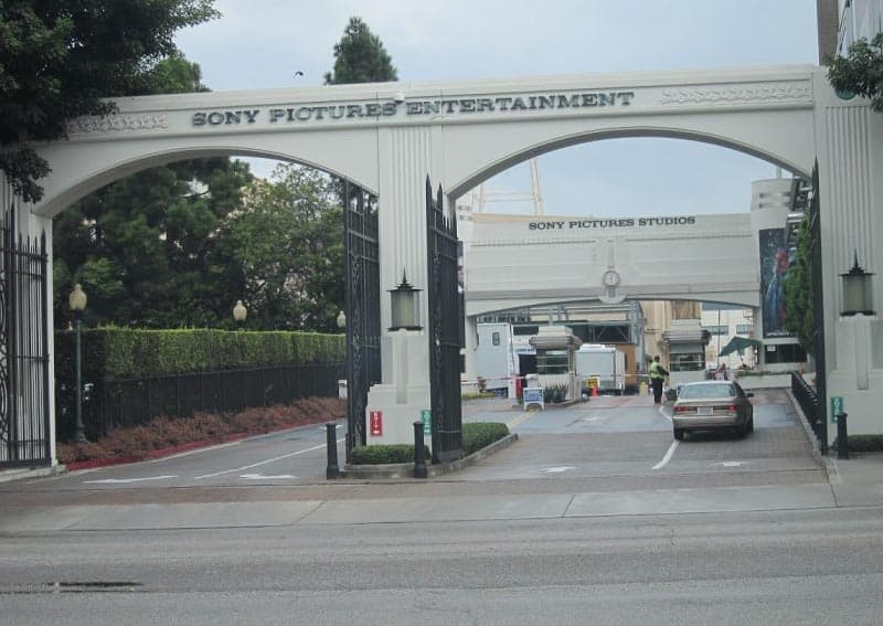 The entrance to Sony Pictures in Culver City, California.