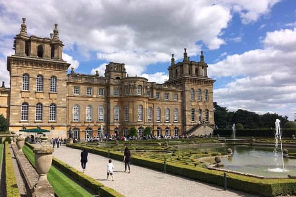 Magnificent Blenheim Palace, where Sir Winston was born and raised.