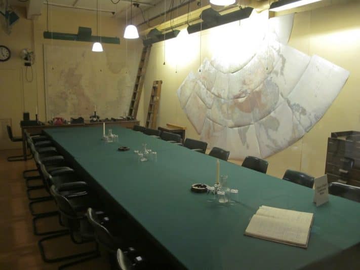 The Map Room was in constant use and manned around the clock by officers of the Royal Navy, British Army and Royal Air Force.