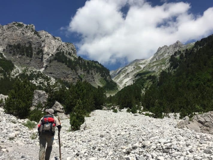 My hiking partner Claudio Perrone as we worked our way upward.