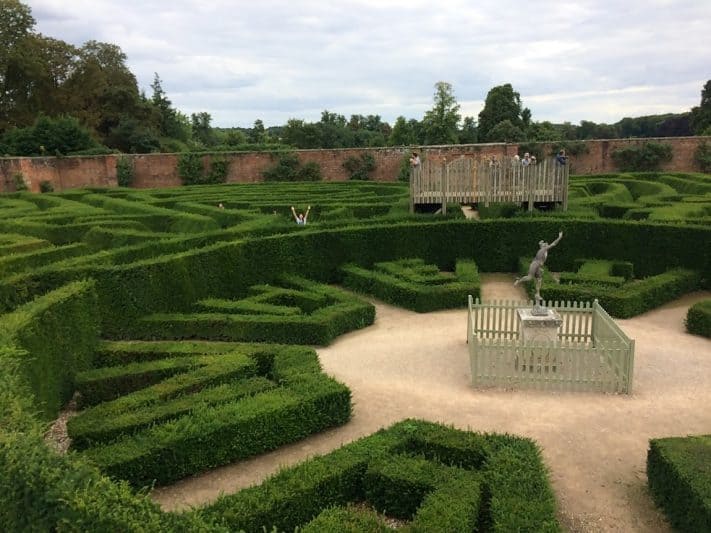 The maze at Blenheim Palace, birthplace of Winston Churchill.