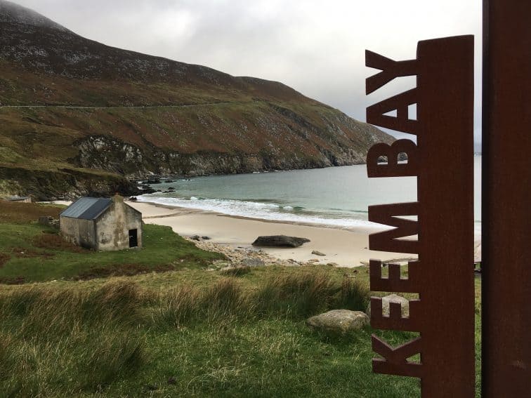 Keem Bay, on Achill Island, a stunning arc of beach.