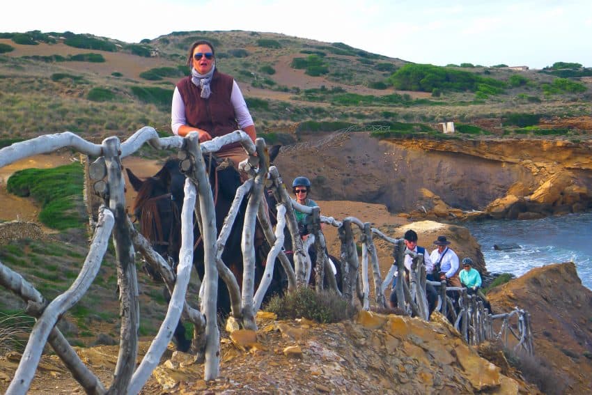 The beauty of Menorca is even more remarkable from the back of a horse on this trail. 