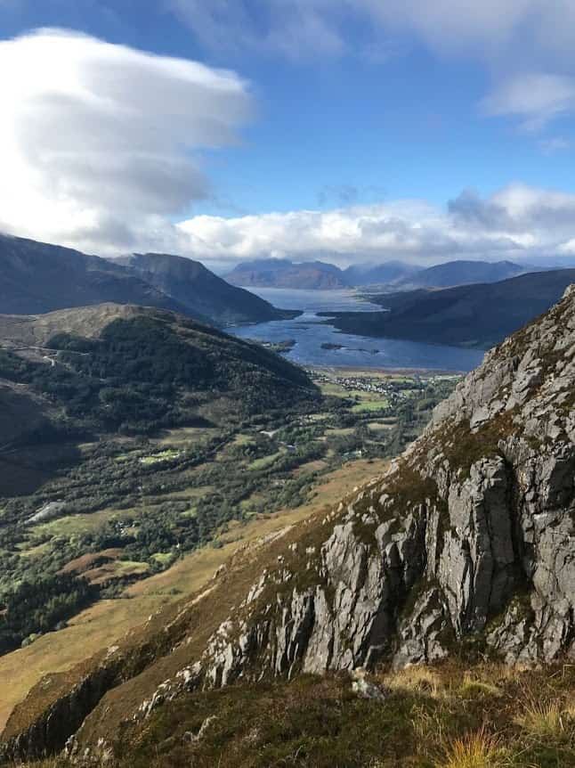 View of Glen Coe from the side of Sgorr nam Fiannaidh, in Scotland. Aonach EagachBrian Stanton photos.