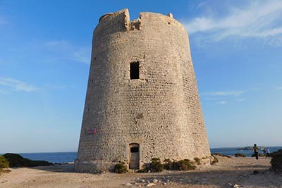 An ancient tower in Ibiza.